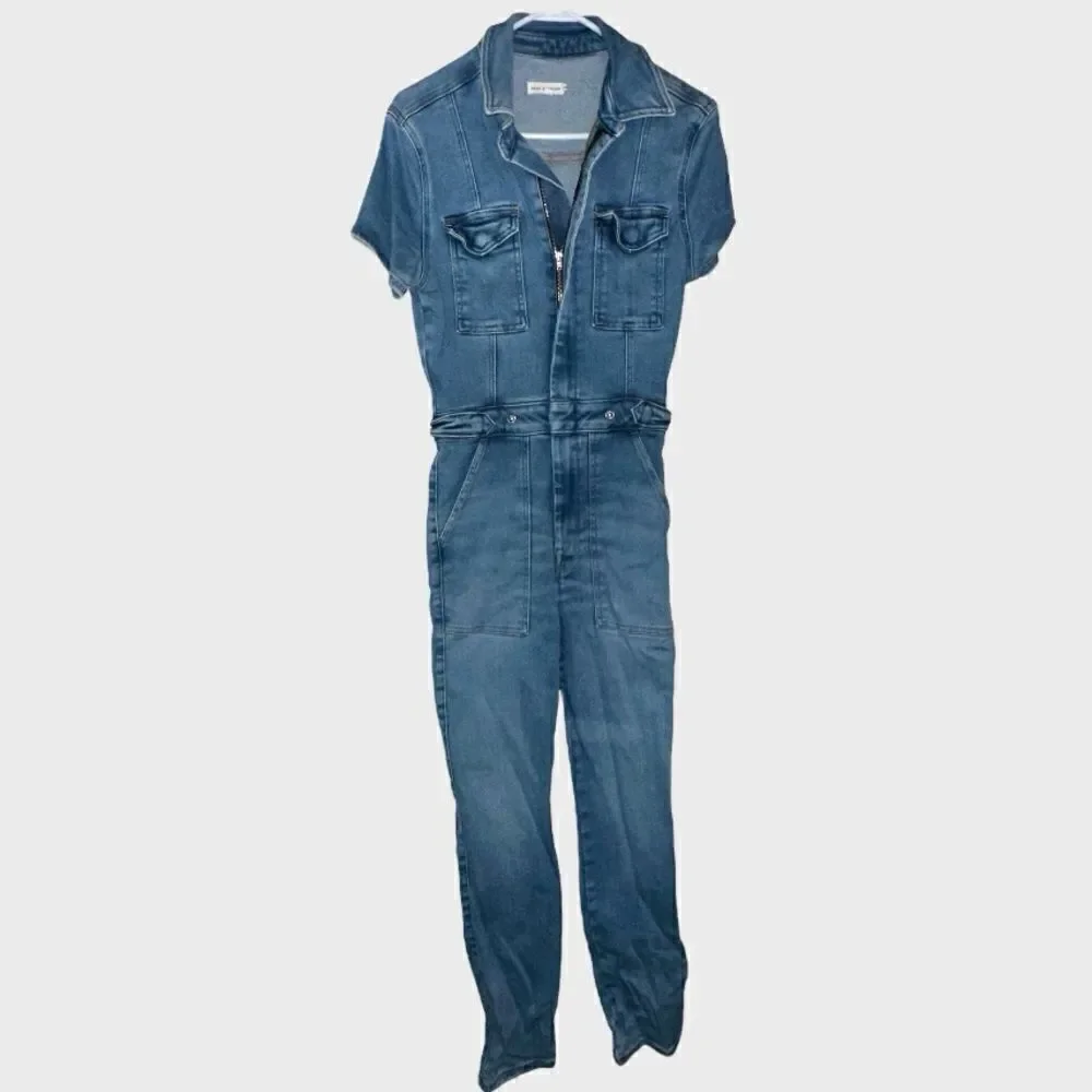 Good American Dress for Success Denim Jumpsuit